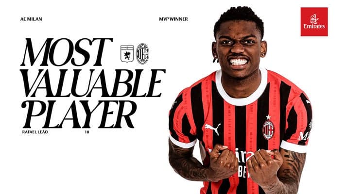 LEÃO IS THE MVP FROM GENOA v AC MILAN