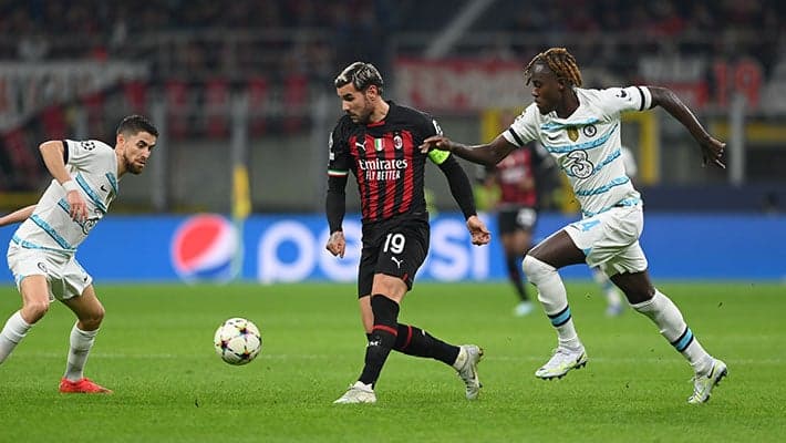 10-MAN AC MILAN BEATEN AT HOME TO CHELSEA