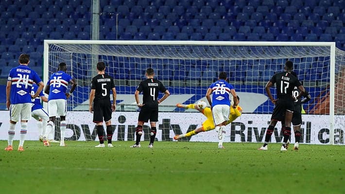 SAMPDORIA V AC MILAN: ALL THE NUMBERS