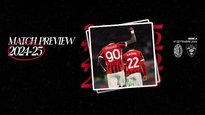 MILAN-LECCE: MATCH PREVIEW
