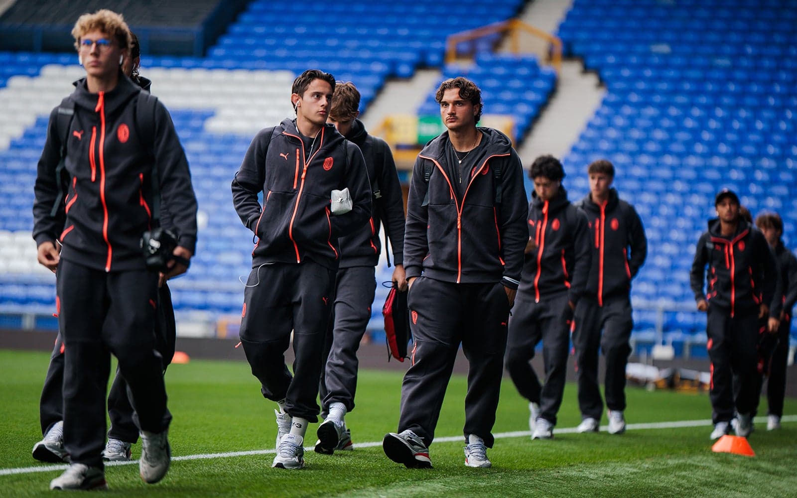 Milan Futuro arrives at Goodison Park