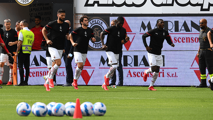 SPEZIA V AC MILAN: OFFICIAL LINE-UPS