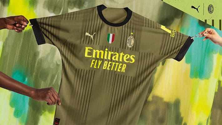 AC MILAN E PUMA SVELANO IL NUOVO THIRD KIT 2022/23