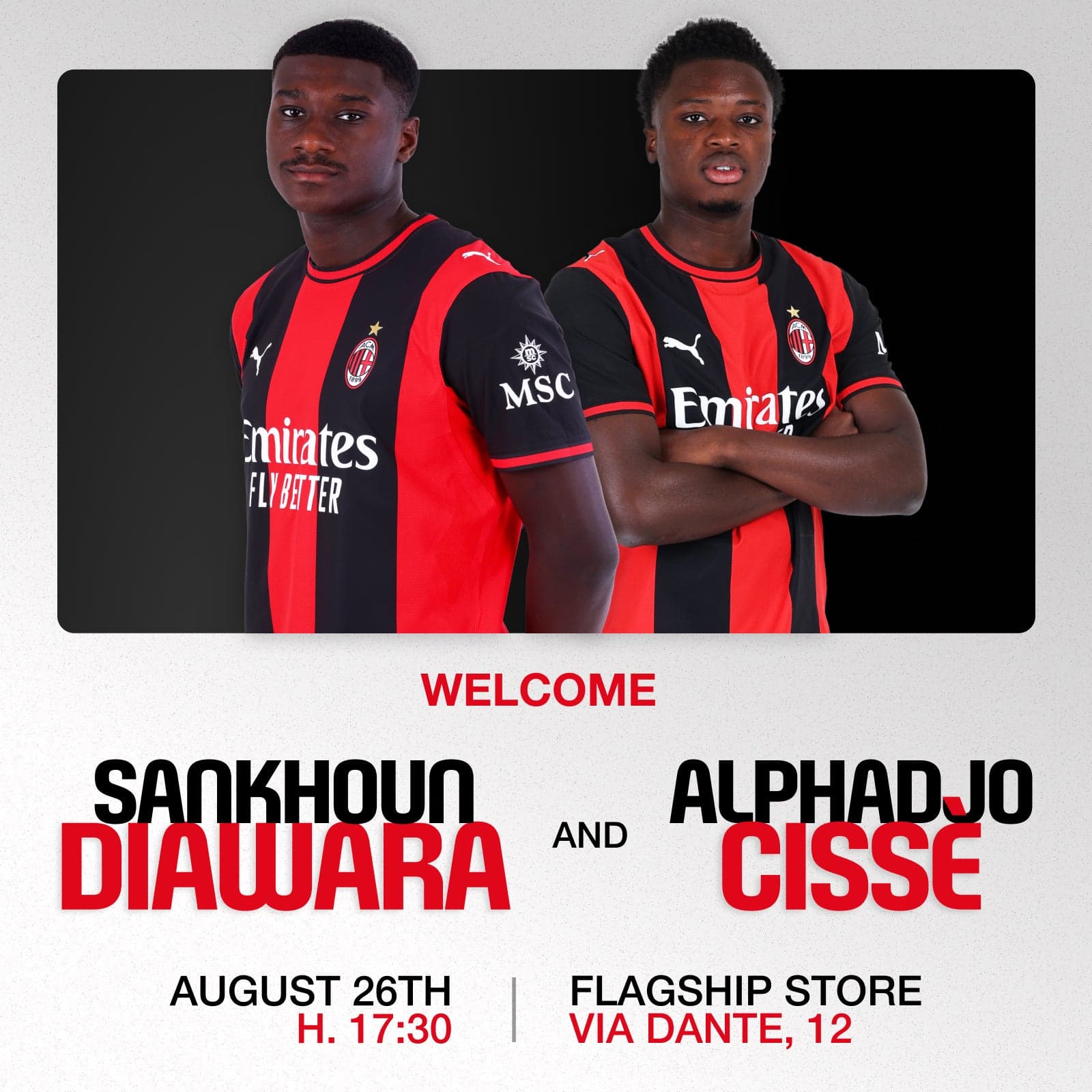 CISSÈ E DIAWARA VI ASPETTANO IN VIA DANTE