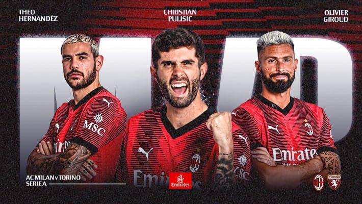 PULISIC IS THE MVP FROM AC MILAN v TORINO