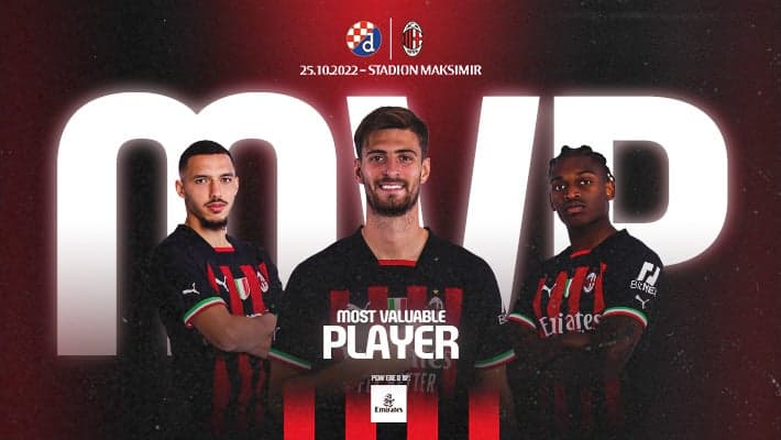 MATTEO GABBIA IS MVP OF DINAMO ZAGREB V AC MILAN