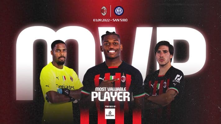 RAFAEL LEÃO IS MVP IN AC MILAN V INTER