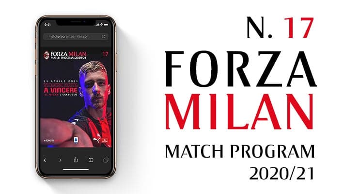 AC MILAN V SASSUOLO: THE MATCH PROGRAM
