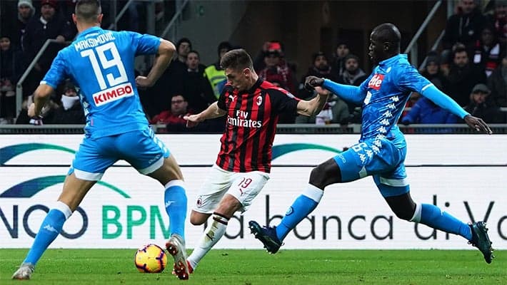 10 STATS AHEAD OF AC MILAN V NAPOLI