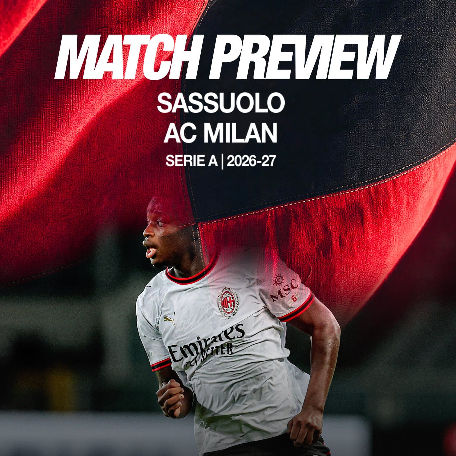 SASSUOLO-MILAN: MATCH PREVIEW