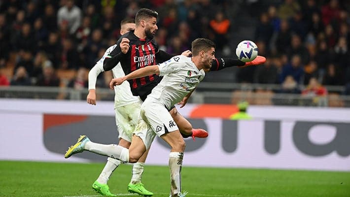 GIROUD'S VOLLEY LATE ON SEALS VICTORY OVER SPEZIA