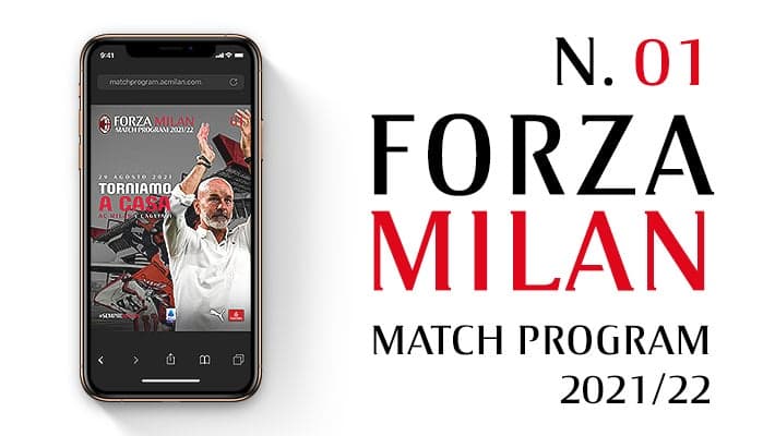 AC MILAN V CAGLIARI: THE MATCH PROGRAM