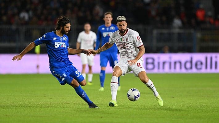 EMPOLI v AC MILAN: THE NUMBERS FROM THE GAME