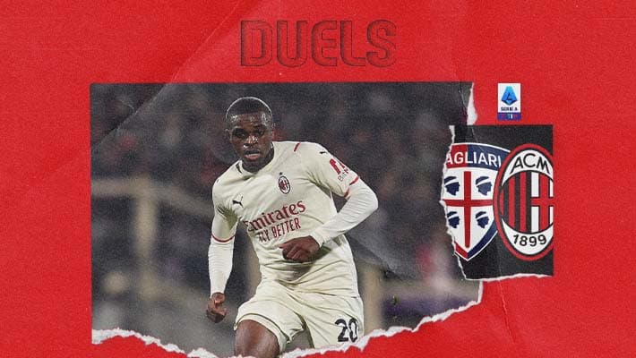 CAGLIARI v AC MILAN: DUELS