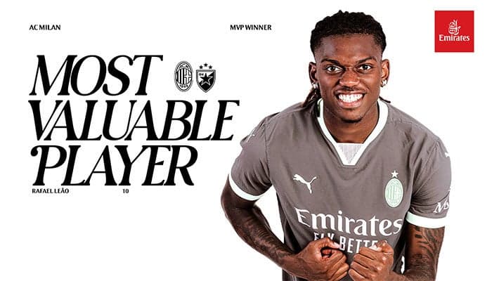 LEÃO IS THE MVP FROM AC MILAN v CRVENA ZVEZDA