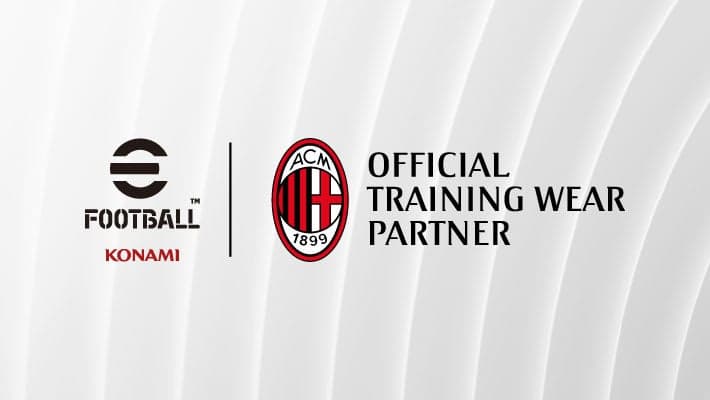 KONAMI BECOMES AC MILAN'S FIRST-EVER OFFICIAL TRAINING WEAR PARTNER