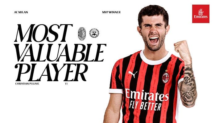 PULISIC IS THE MVP FROM AC MILAN v UDINESE