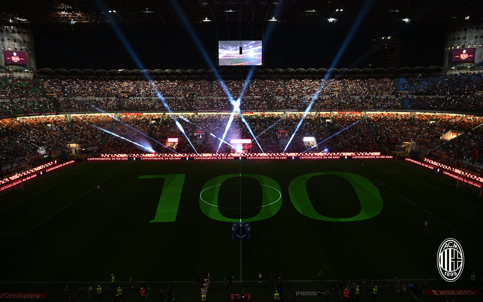 The ceremony for San Siro's 100 years