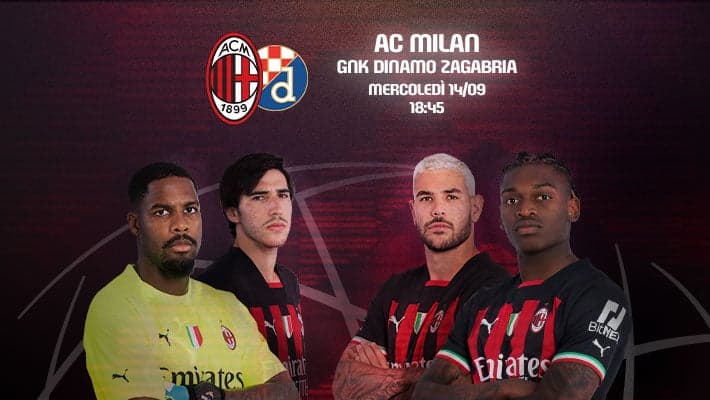 MILAN-DINAMO ZAGABRIA: LA CHAMPIONS TORNA A SAN SIRO