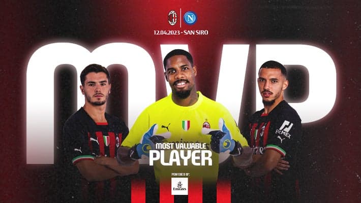 MAIGNAN IS THE MVP FROM AC MILAN v NAPOLI