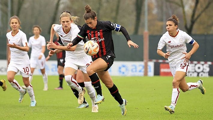 THE ROSSONERE LOSE 2-0 TO ROMA