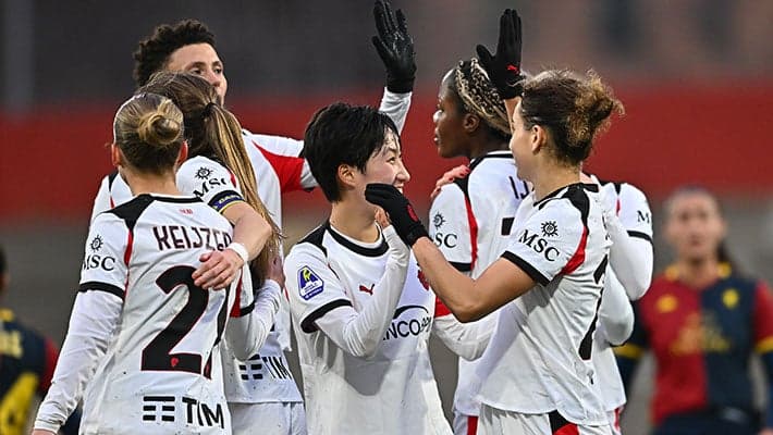 MILAN FEMMINILE PASSA COL BRIVIDO: 3-2 AL GENOA