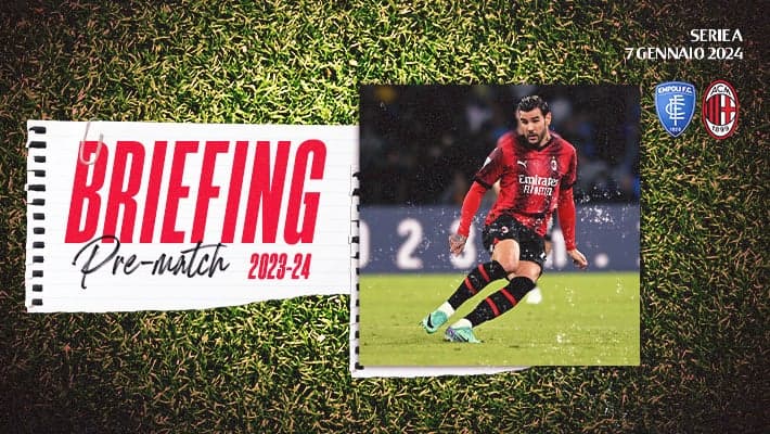 EMPOLI-MILAN: IL BRIEFING