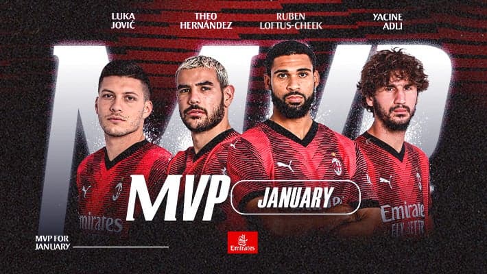 VOTA IL TUO MVP DI GENNAIO SU ACMILAN.COM!