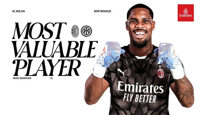 MAIGNAN IS THE MVP FROM AC MILAN v INTER