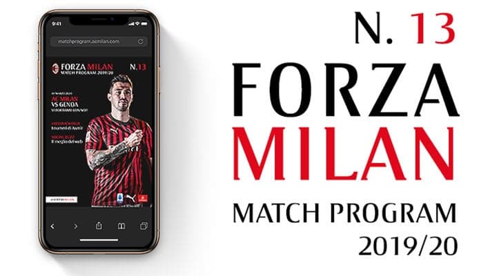 AC MILAN V GENOA: THE MATCH PROGRAM