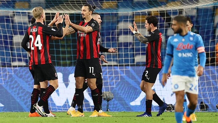 MILAN, PROVA DI FORZA A NAPOLI: 3-1