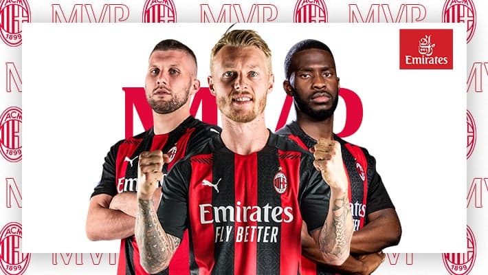 SIMON KJÆR IS THE MVP FROM AC MILAN v GENOA