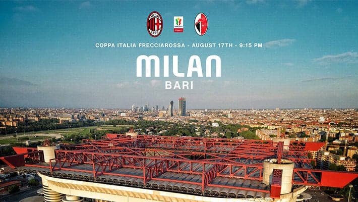 AC MILAN v BARI: TICKETS FOR THE COPPA ITALIA