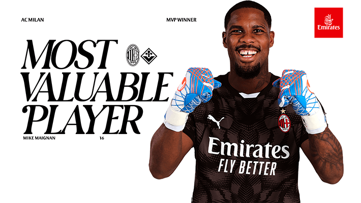 MAIGNAN IS THE MVP FROM AC MILAN v FIORENTINA