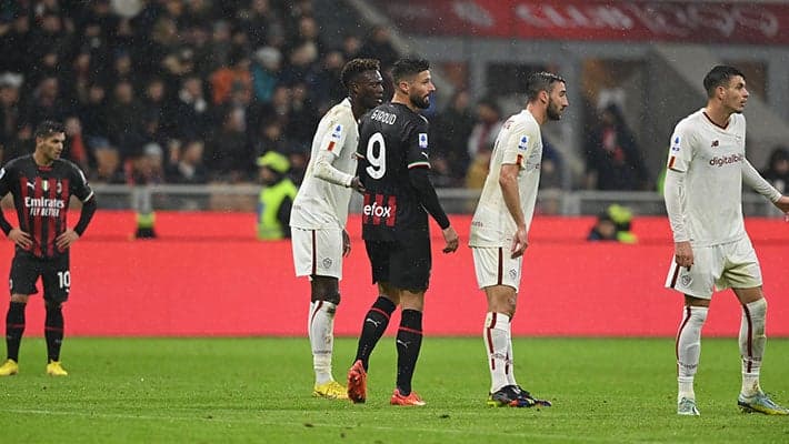 ROSSONERI RIPRESI NEL FINALE: 2-2 CON LA ROMA
