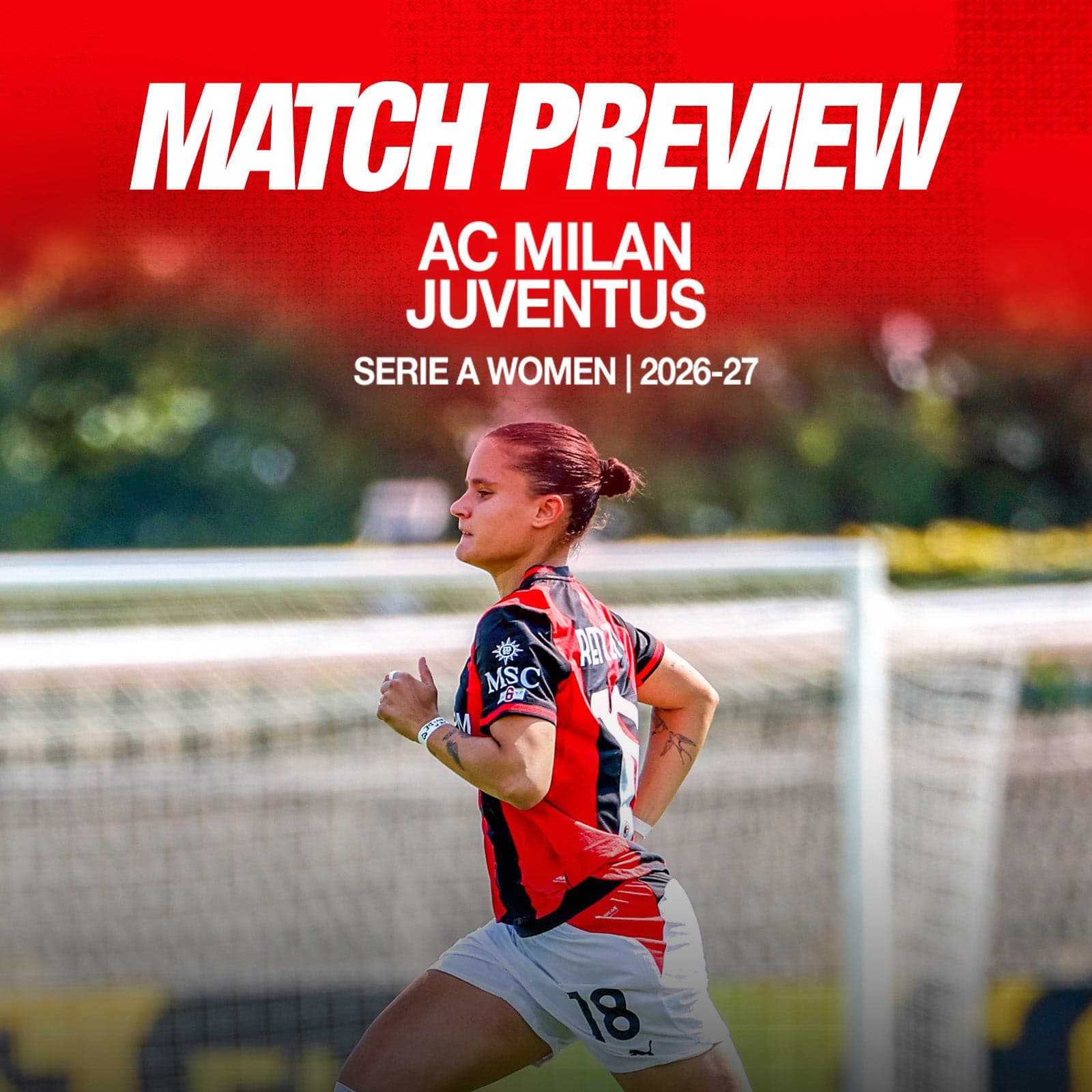 SERIE A WOMEN, AC MILAN vs. JUVENTUS: MATCH PREVIEW