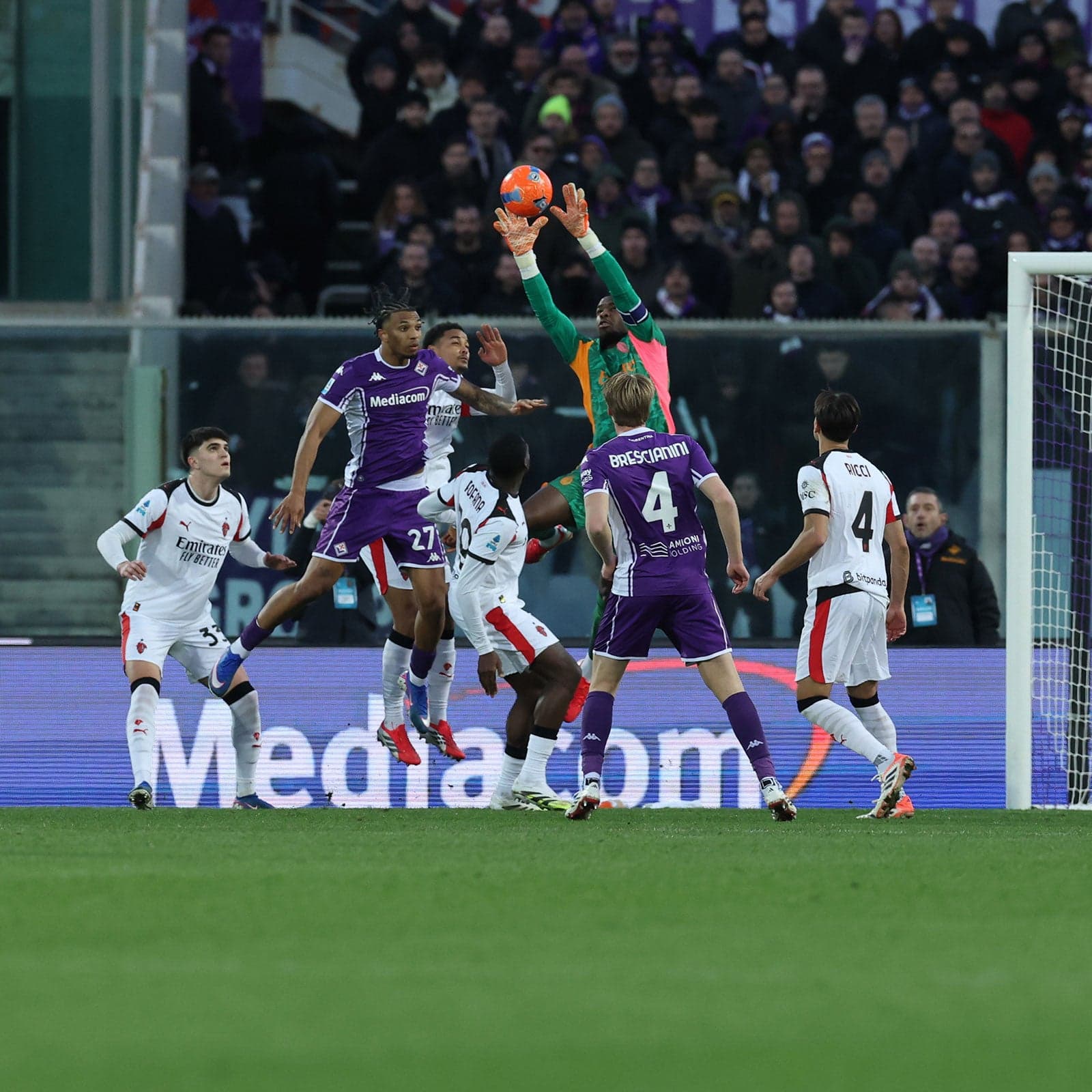 FIORENTINA v AC MILAN: ALL THE NUMBERS FROM THE GAME