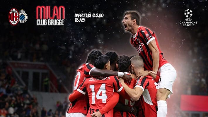MILAN-CLUB BRUGGE: LA CHAMPIONS TORNA A SAN SIRO