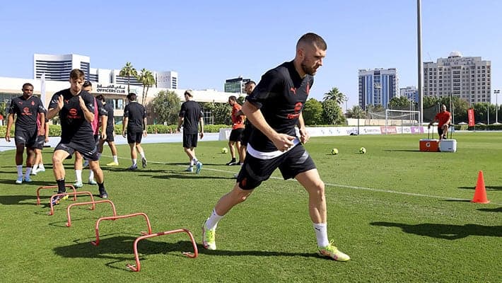 IN DUBAI IT'S THE EVE OF ARSENAL v AC MILAN