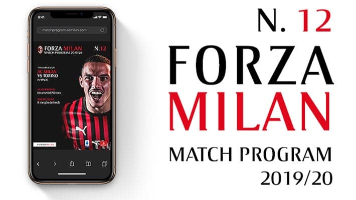 AC MILAN V TORINO: THE MATCH PROGRAM