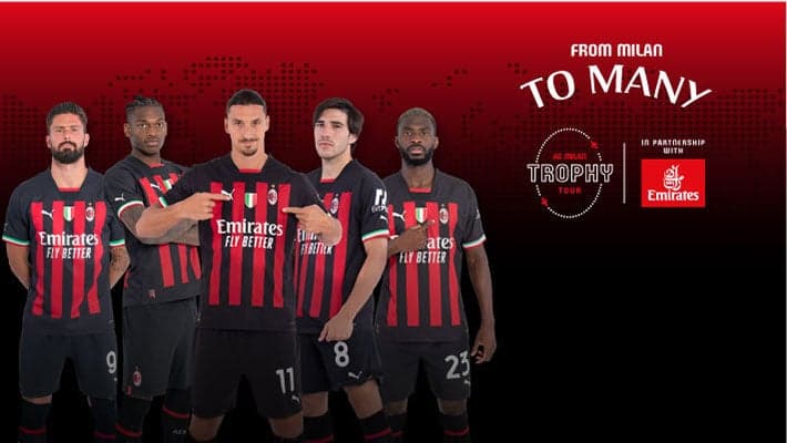 AC MILAN TO TAKE THE SCUDETTO TROPHY ON A GLOBAL TOUR WITH EMIRATES