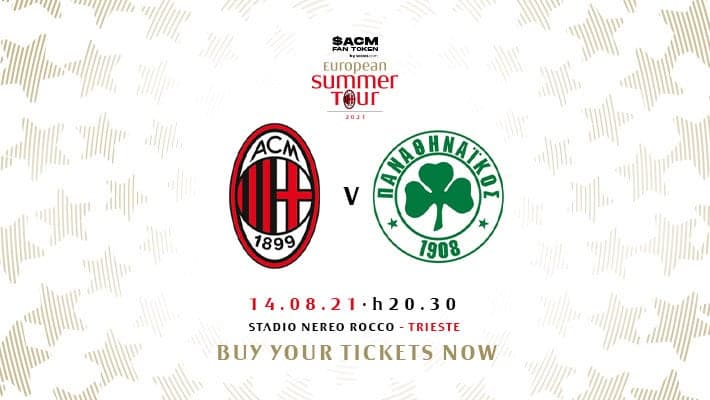 MILAN-PANATHINAIKOS: ACQUISTA IL TUO BIGLIETTO