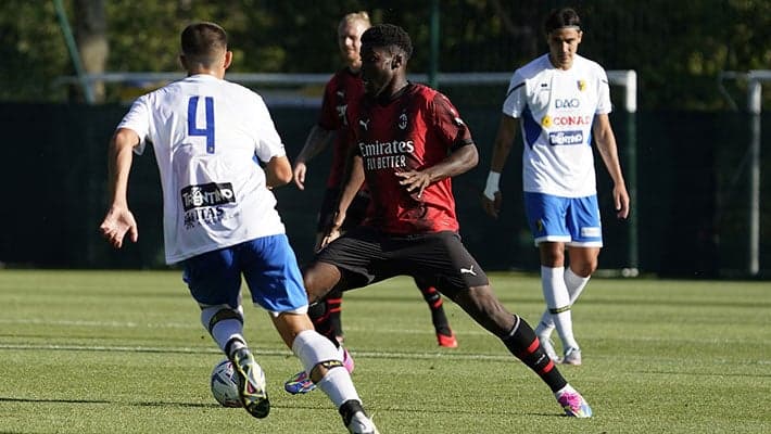 GYM SESSION AND FRIENDLY AGAINST TRENTO AT MILANELLO