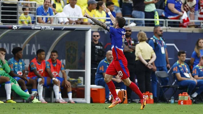 PULISIC A SEGNO IN USA-BRASILE 1-1