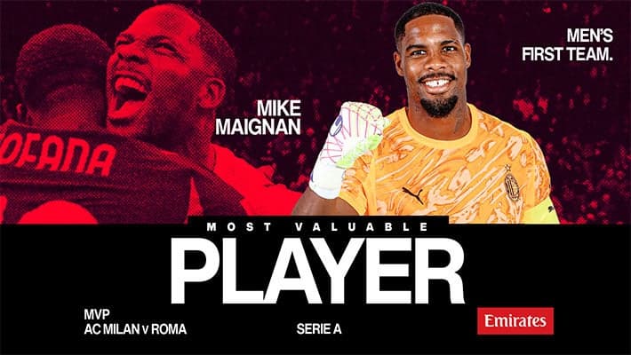 MAIGNAN MVP DI MILAN-ROMA