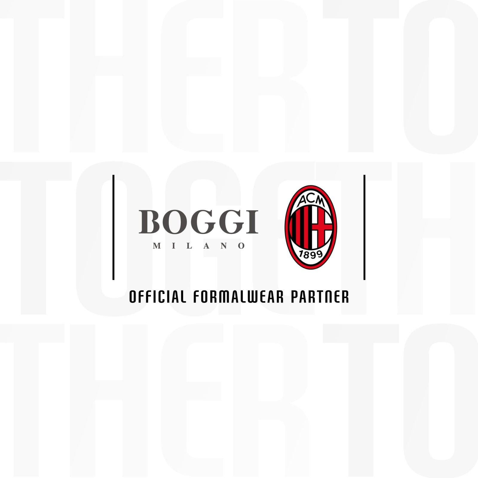 BOGGI MILANO NUOVO OFFICIAL FORMALWEAR PARTNER DI AC MILAN