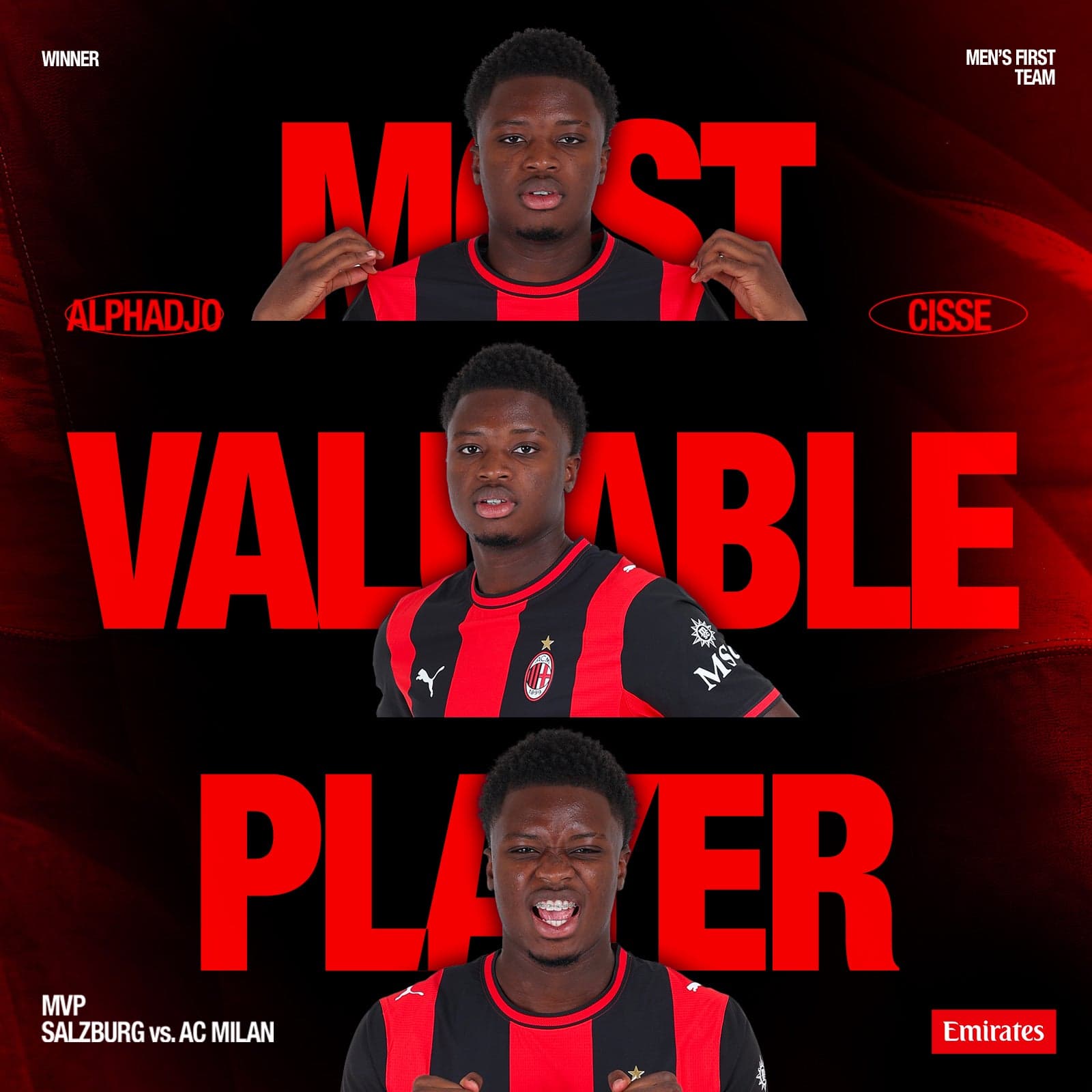 CISSE MVP DI SALISBURGO-MILAN