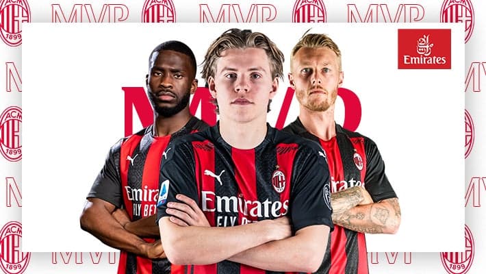 HAUGE MVP OF AC MILAN V SAMPDORIA