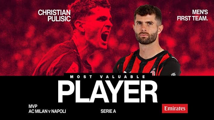 PULISIC MVP DI MILAN-NAPOLI