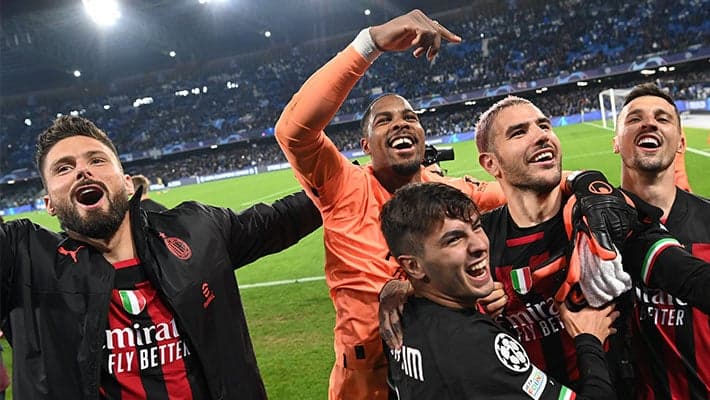 AC MILAN INTO THE CHAMPIONS LEAGUE SEMI-FINALS